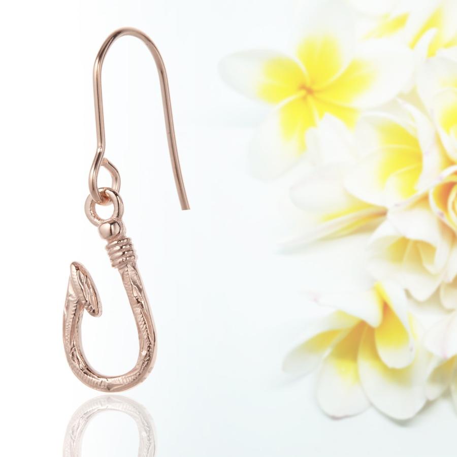 フィッシュフックピアス ハワジュ サージカルステンレス 釣り針 波