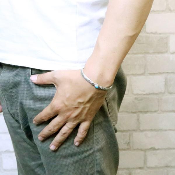 大幅お値下げ中　天然石　ターコイズ　(トルコ石)バングル トルコ天然石バングル2D | ☆AYUR☆