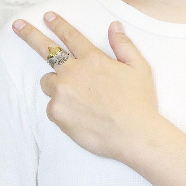 メンズリング 指輪 シルバー925 シルバーリング イーグルモチーフ 鷲