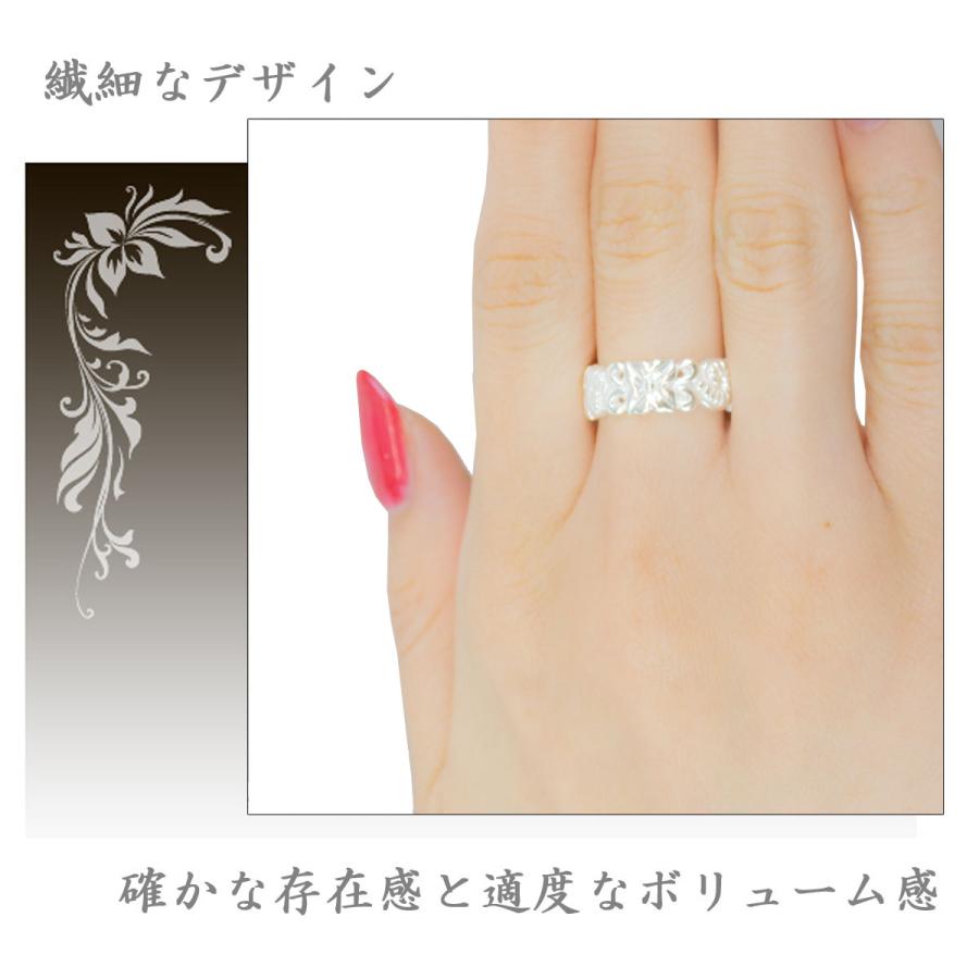 リング ハワジュ ハワイアンジュエリー ツヤ有り 花 葉 自然 加工 オシャレ 爆買の画像