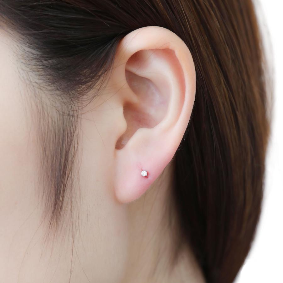 ボディピアス サージカルステンレス製 キュービックジルコニア 3mm 2mm 