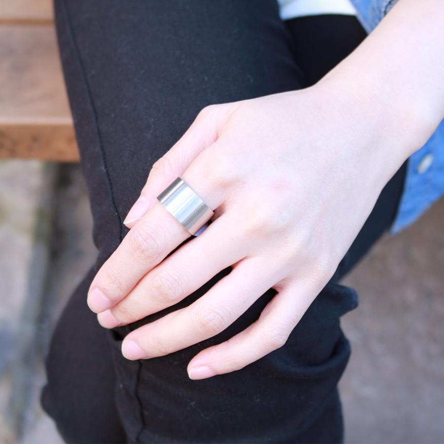 リング サージカルステンレス製 幅広 ストレート インデックスリング