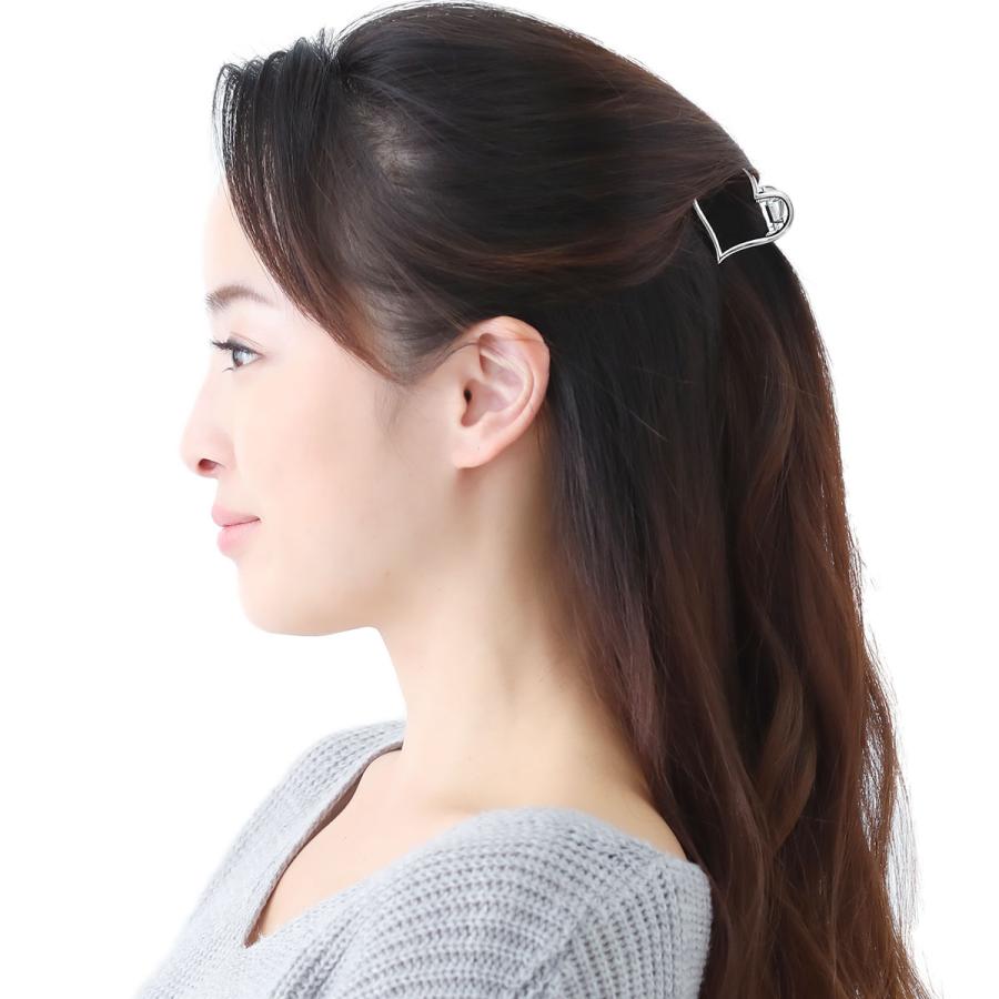 POETTE ハート型ヘアクリップ、ヘアオイルとポーチのセット スパークルハートクリップ（バレッタ/ヘアクリップ）｜flower