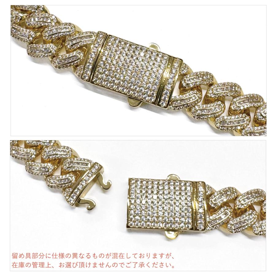 キューバンリンクチェーン ネックレス メンズ キュービックジルコニア