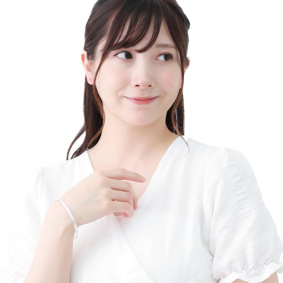 バングル ブレスレット シルバー925 ハワジュ ナル スクロール 波 プルメリア 花 細い 重ねづけ レディース メンズ 爆買の画像