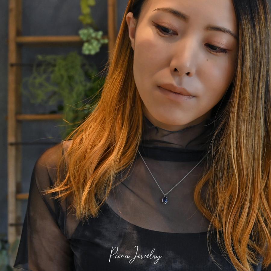 シンセティックストーン ペンダントトップ ネックレス シルバー925 シンセティックルビー サファイヤ 誕生石 あずき ボール チェーン 爆買_10