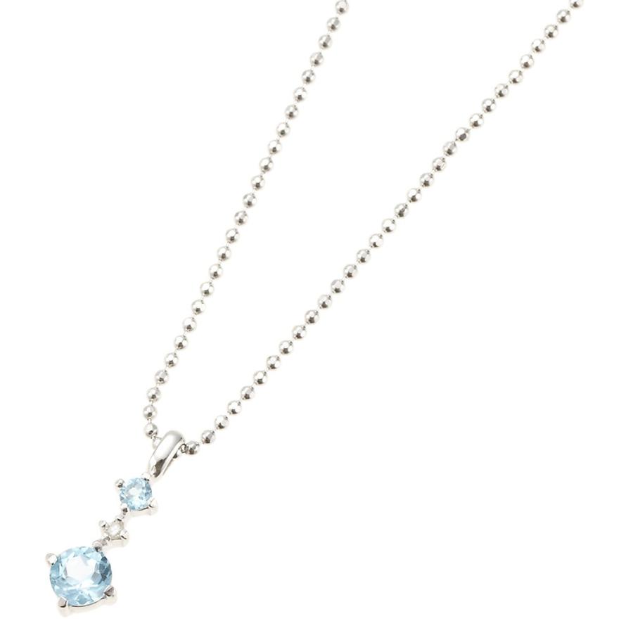 ブルートパーズペンダント ネックレス レディース シルバー925 11月の