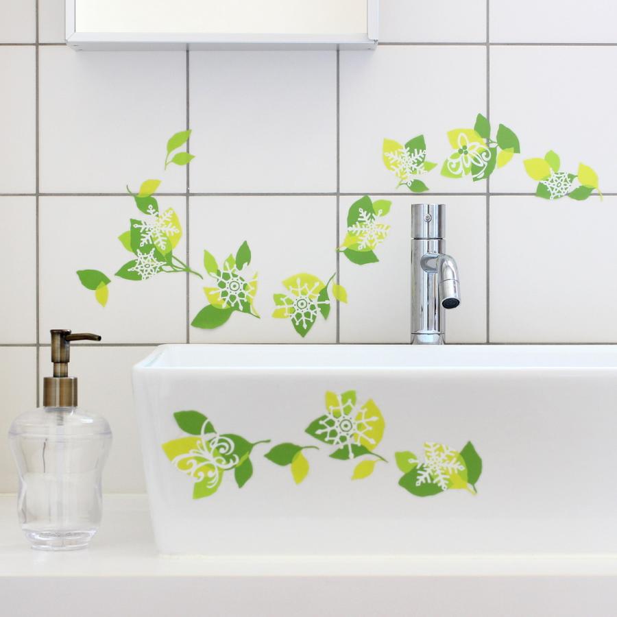 ウォールステッカー 消臭 抗菌 貼ってはがせる グリーンアンドスノー シール 蔦 ツタ 模様 樹木 グリーン Has Dws 455 アクセサリーショップ Piena 通販 Yahoo ショッピング