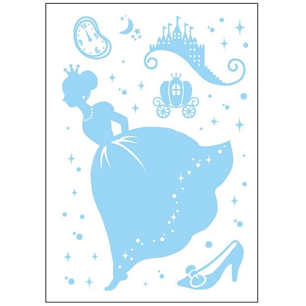 ウォールステッカー ガラス専用ステッカー ハウスジーダ おとぎ話モチーフ シンデレラ Has Fws038 112 アクセサリーショップ Piena 通販 Yahoo ショッピング