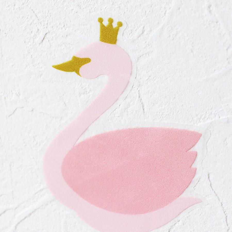 ウォールステッカー ピンクの白鳥 星 ティアラ リーフ ハウスジーダ 張ってはがせる クロス 子供部屋 Has Sws 514 アクセサリーショップ Piena 通販 Yahoo ショッピング