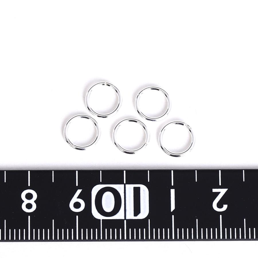 丸カン シルバー925製 5個セット 直径8mm シルバー パーツ 金具 接続 クラフト 手芸 手作り｜piena｜04