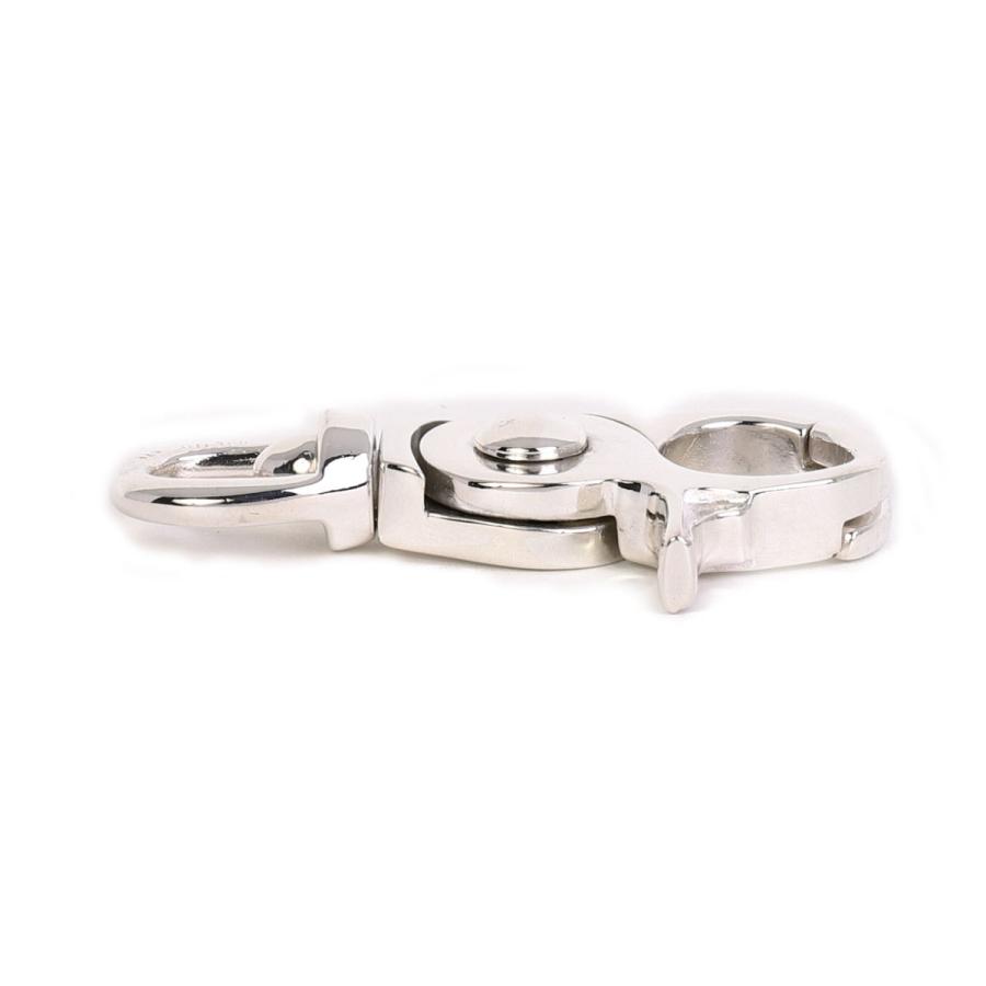 ナスカン シルバー925製 1個売り 全長約43.5mm 回転カン付 パーツ
