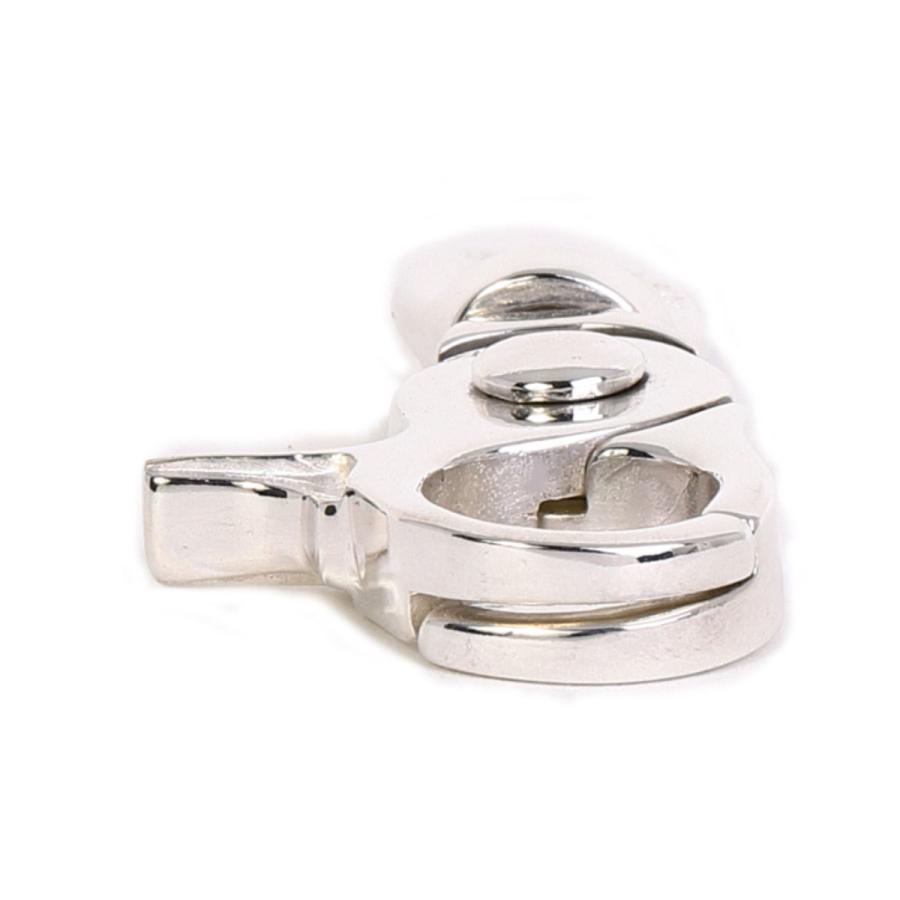 ナスカン シルバー925製 1個売り 全長約43.5mm 回転カン付 パーツ