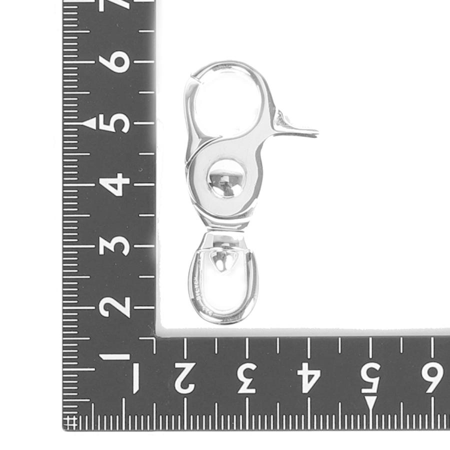 ナスカン シルバー925製 1個売り 全長約43.5mm 回転カン付 パーツ