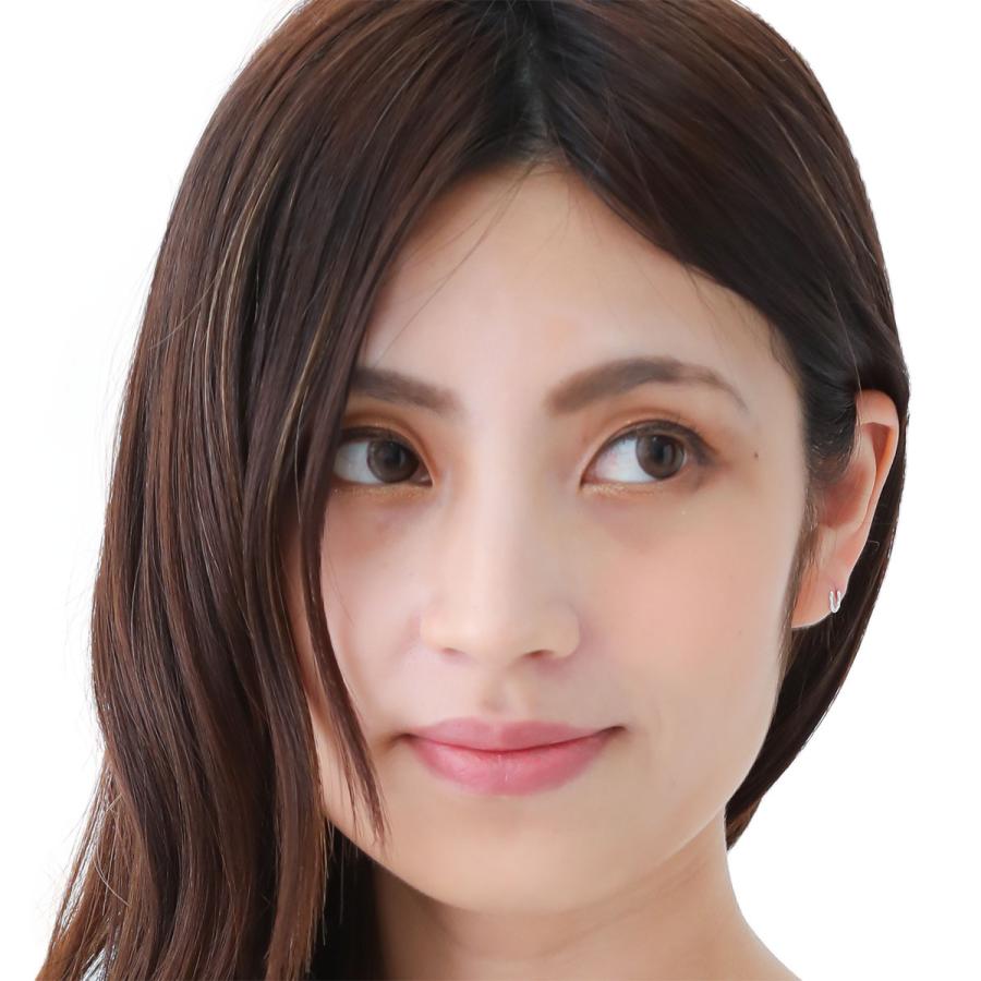 ピアス K10WG ホワイトゴールド 蹄鉄 ホースシュー 小さめ 小ぶり 目立たない シンプル 日本製 爆買の画像