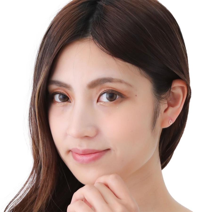ピアス K10PG ピンクゴールド 蹄鉄 ホースシュー 小さめ 小ぶり 目立たない シンプル 日本製 爆買の画像