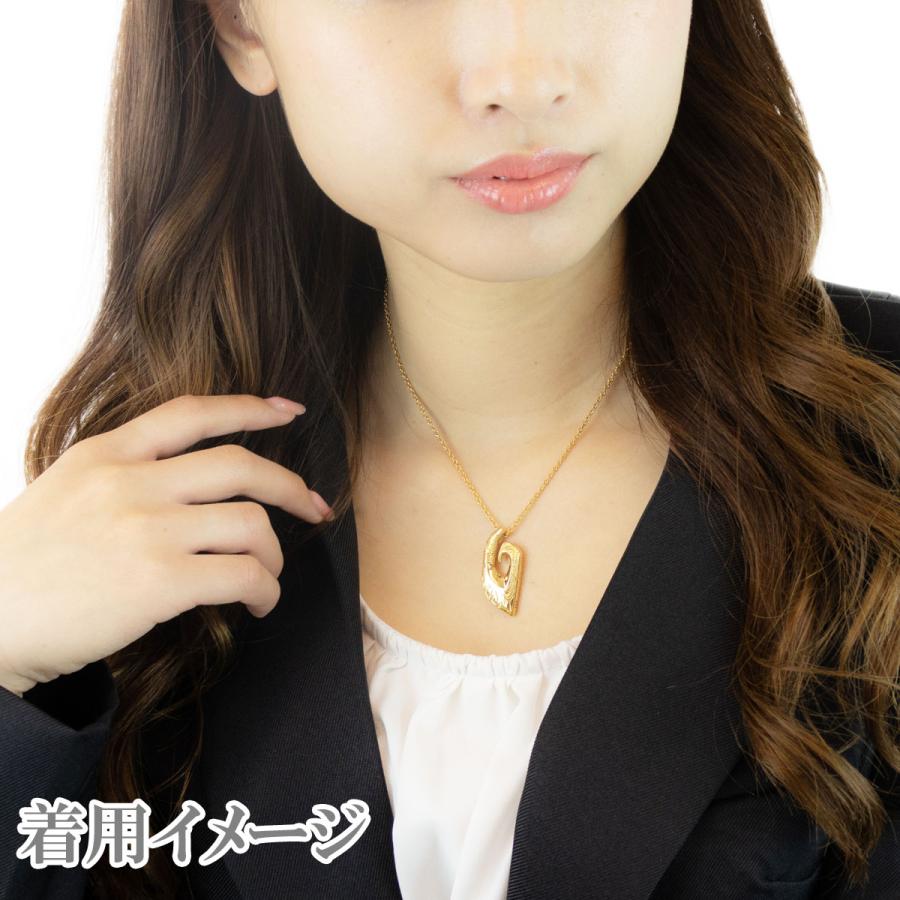 ネックレス ハワジュ サージカルステンレス マイレ スクロール 波 彫刻 釣り針フック お守り 爆買の画像