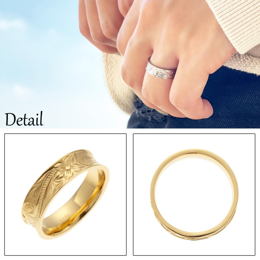 リング サージカルステンレス ハワイアンジュエリー プルメリア