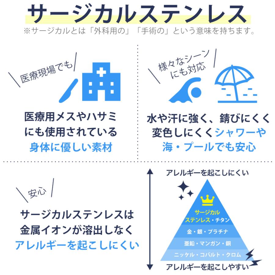 リング サージカルステンレス製 平打ち 槌目 凹凸 でこぼこ シンプル 幅広 ワイド 低金属アレルギー対応 爆買の画像