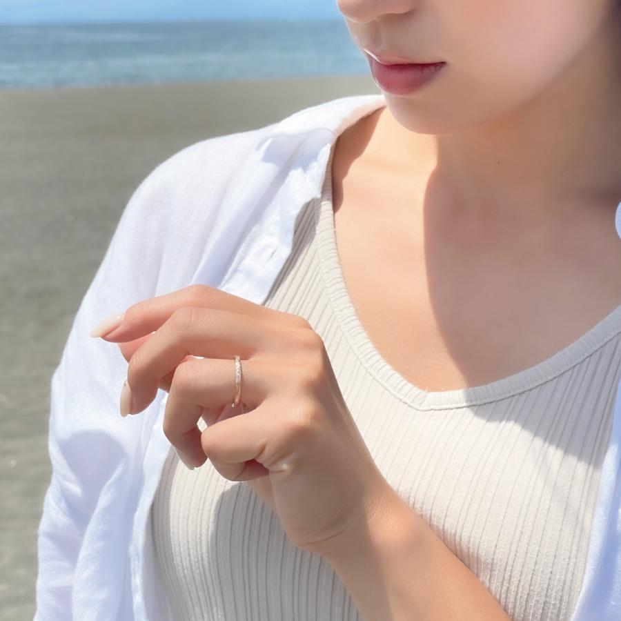 刻印対応 リング レディース メンズ サージカルステンレス製 ピンクゴールド ハワイアンジュエリー プルメリア 金属アレルギー対応 爆買の画像