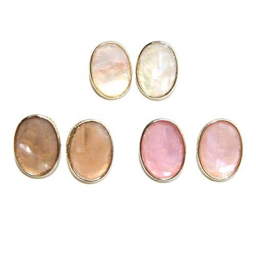 シェルとエポ樹脂のゴールドピアス 渋谷有名ファッションビル 銀座 新宿などで大人気ブランド Na Pi 19 アクセサリーショップ Piena 通販 Yahoo ショッピング