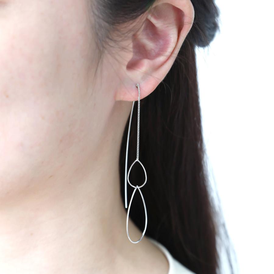 冬の華 プラチナ！アメリカン 雫 ピアス！！ - ピアス