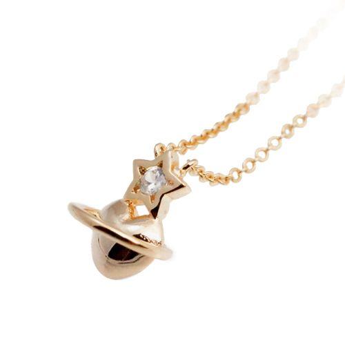 ネックレス レディース ペンダント 土星サターン ハート シルバー