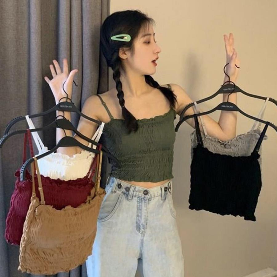 チューブトップ レディース 春夏 肩出し フリル ベアトップ ストラップ