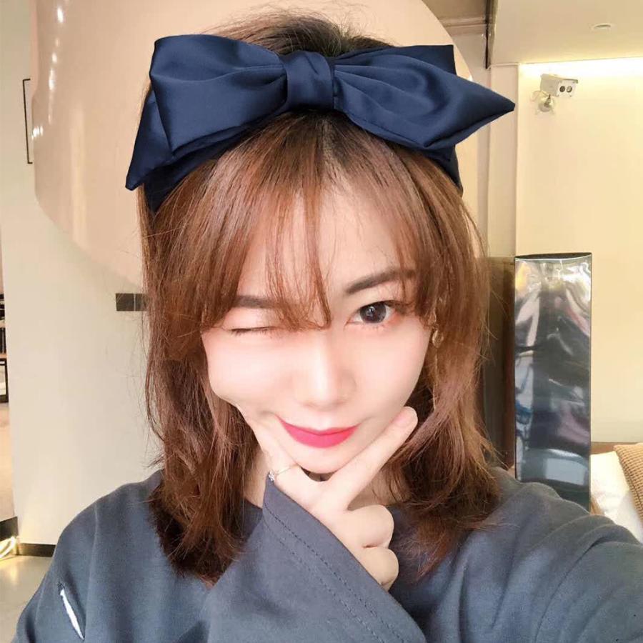 カチューシャ レディース 春夏秋冬 大きめリボン ヘアアクセ