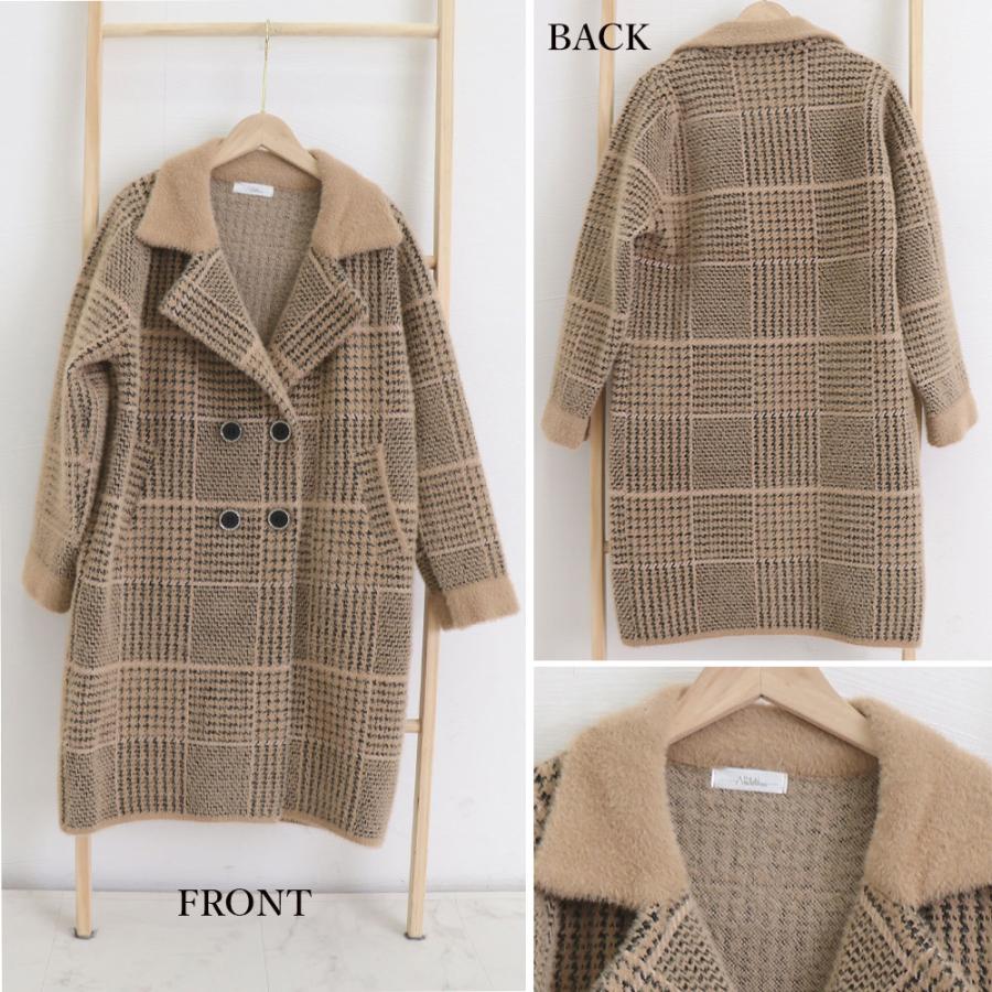 チェスターコート レディース 秋冬 折り襟 ボタン ポケット 膝丈