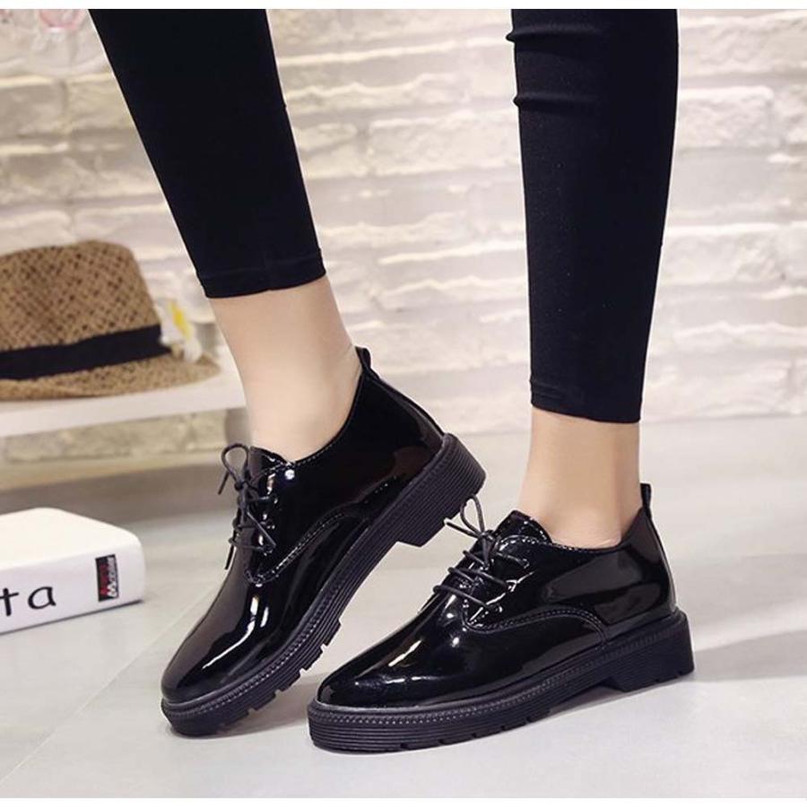 オックスフォードシューズ おじ靴 レースアップシューズ エナメル靴 レディース Ns Huih 043 アクセサリーショップ Piena 通販 Yahoo ショッピング