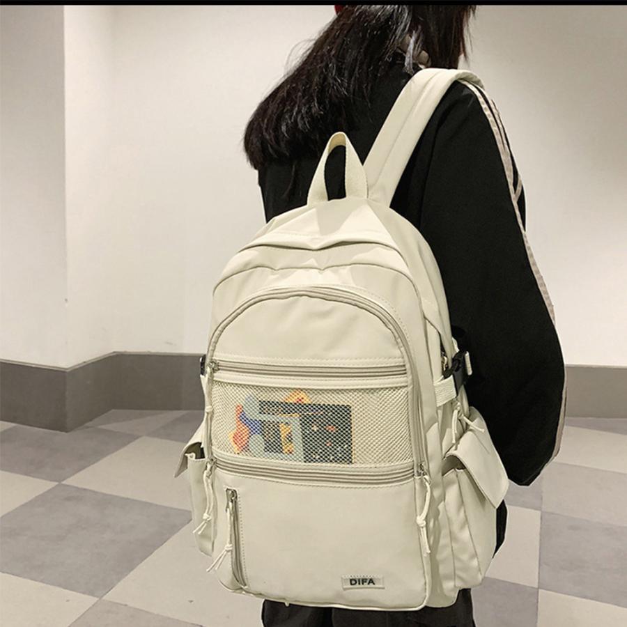 リュックサック メンズ レディース 春夏秋冬 ダブルファスナー