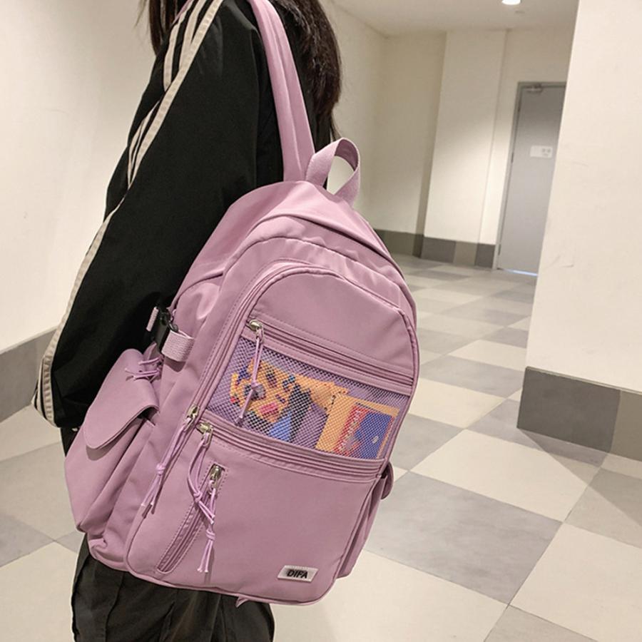 リュックサック メンズ レディース 春夏秋冬 ダブルファスナー