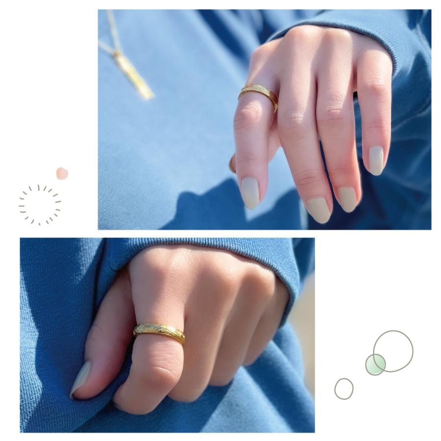 リング ハワイアンジュエリー 波 お花 ニッケルフリー リードフリー