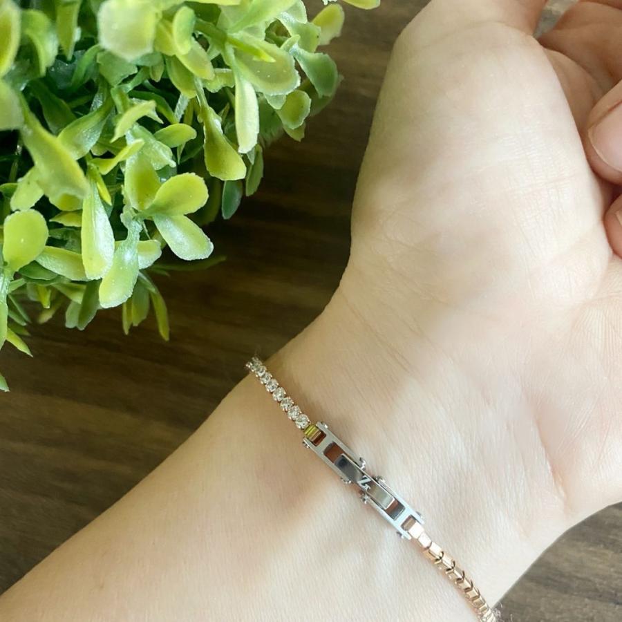 ブレスレット サージカルステンレス製 キュービックジルコニア 金属アレルギー対応 Zanipolo Terzini 爆買の画像