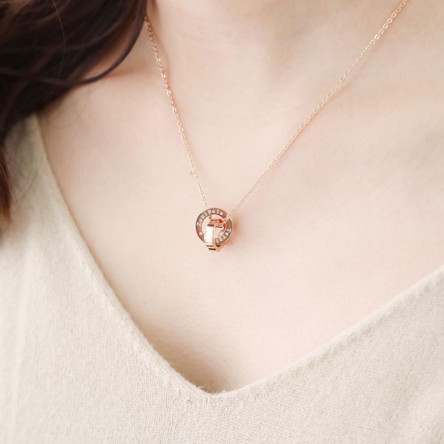 ネックレス サージカルステンレス製 ダブルリング キュービックジルコニア 金属アレルギー対応 Zanipolo Terzini 爆買_7