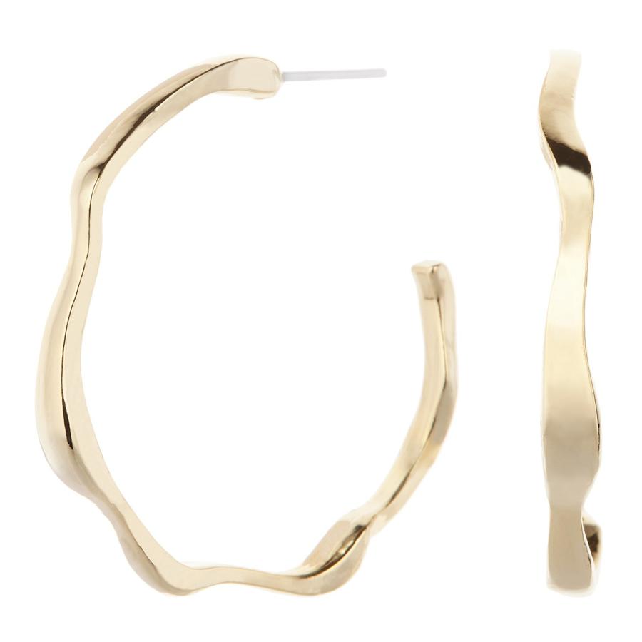 ピアス フープ 波線 大きめ セラミックポスト ニッケルフリー 金属アレルギー対応 Ps Cpc 057 アクセサリーショップ Piena 通販 Yahoo ショッピング