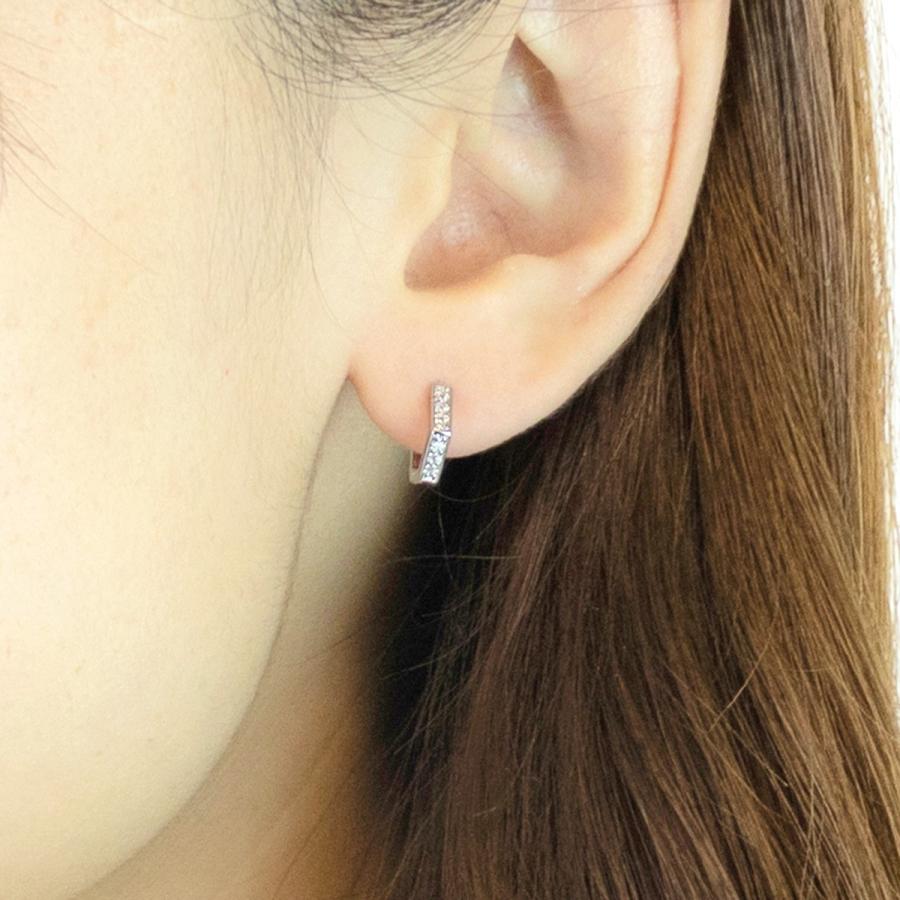 DIESEL 六角形フープピアス シルバー シルバーフープピアス - IBUQUI 下北沢にあるオーガニック