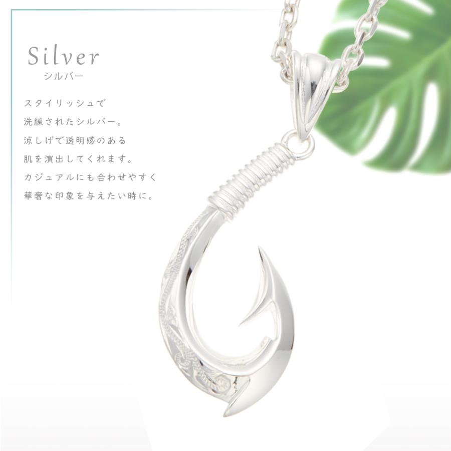 ネックレス ハワイアンジュエリー シルバー925製 フィッシュフック ネイティブハワイアン 50cm 爆買の画像