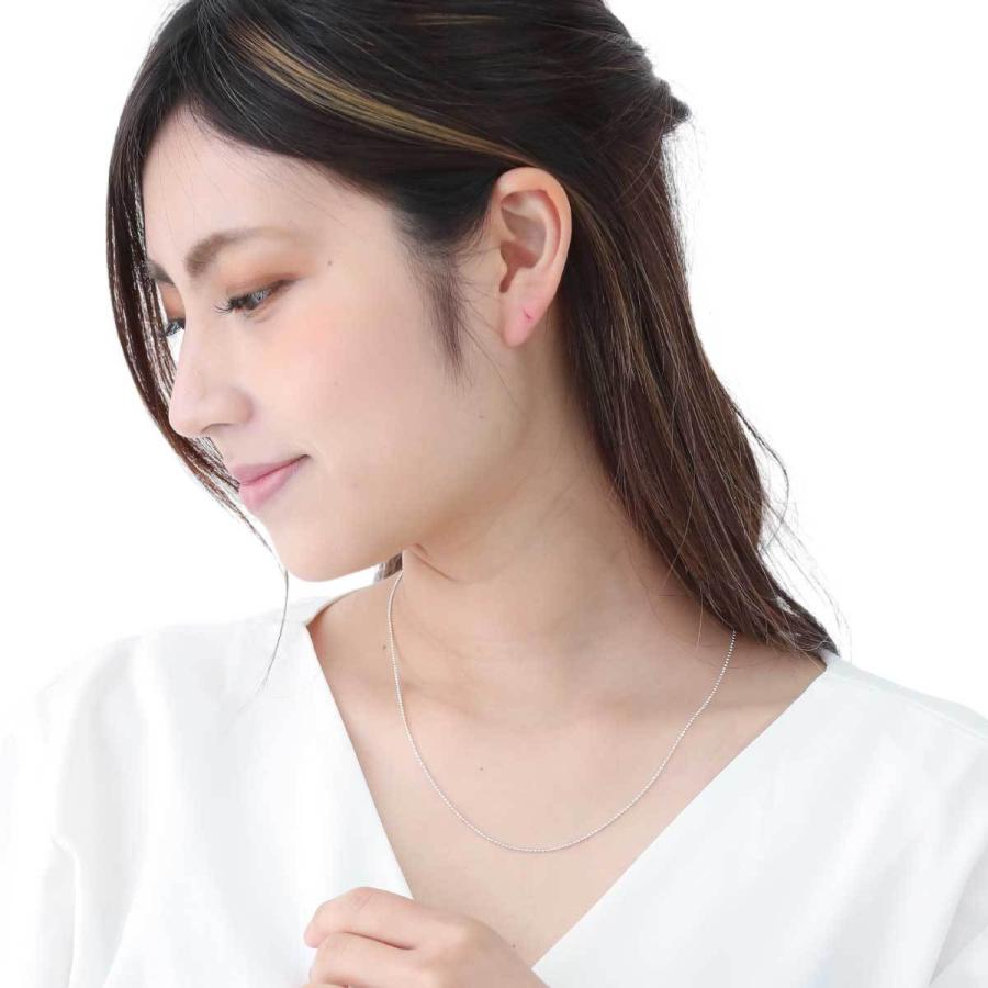 ネックレス シルバー925 カットボールチェーン アジャスター付き ネックレス シルバー925 カットボールチェーン アジャスター付き