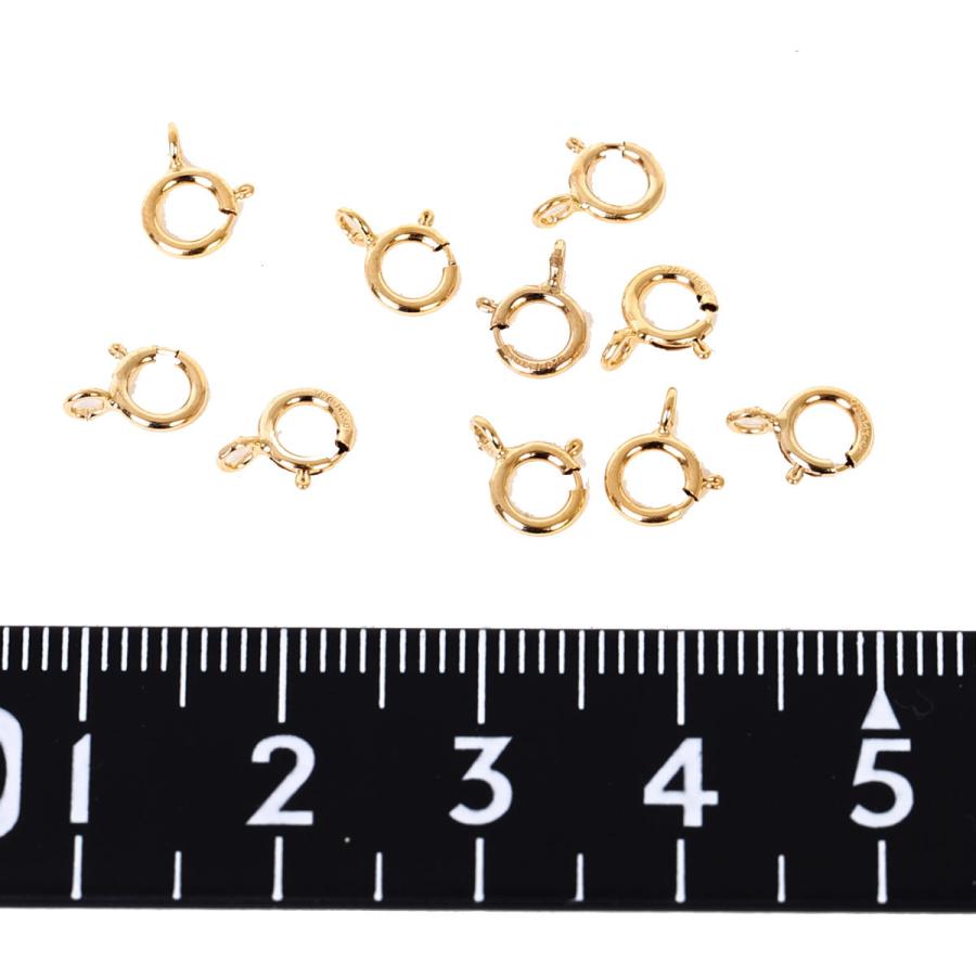 引き輪 スプリングロック 14KGF ゴールドフィルド 5.0mm 10個 アクセサリーパーツ 金属アレルギー対応 爆買