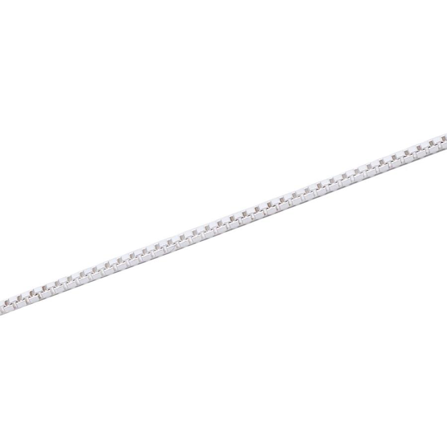 ネックレス レディース シルバー925製 金属アレルギー対応 イタリア製 チェーンのみ 45cm ボックスチェーン 爆買の画像