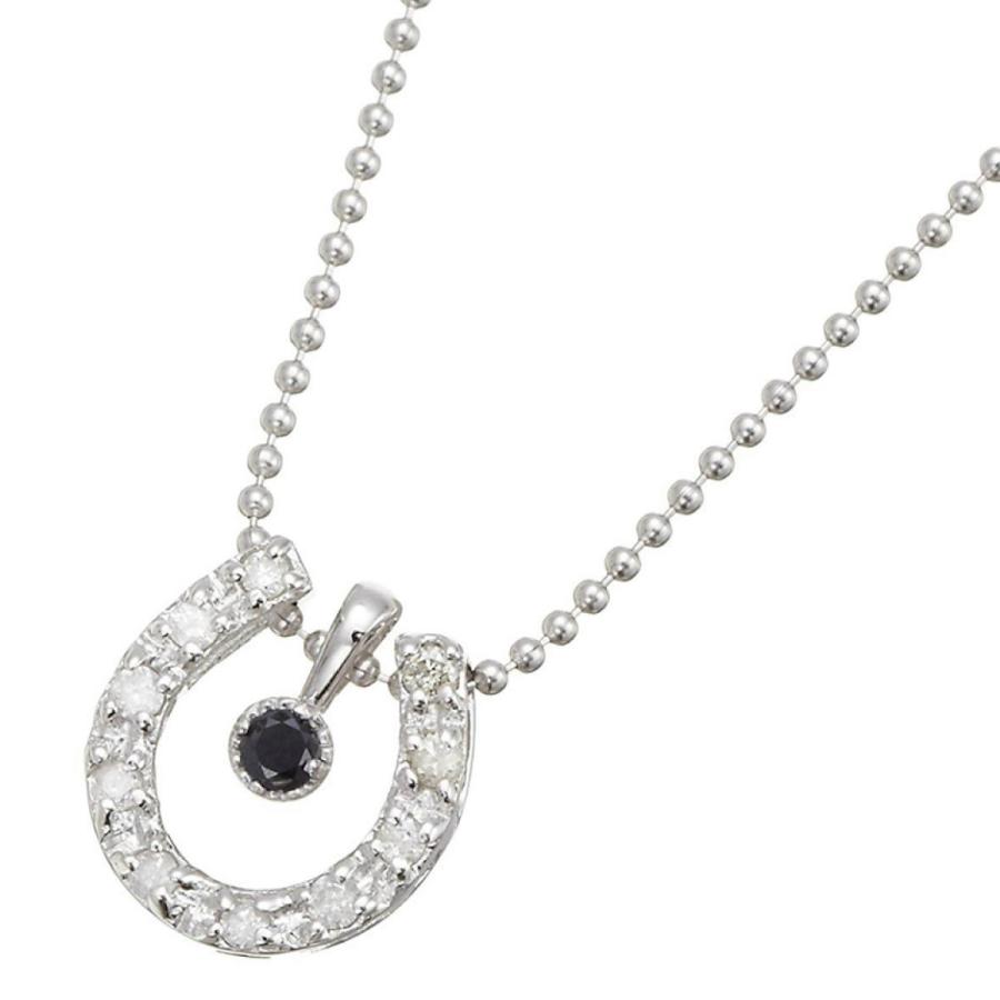 馬蹄ネックレス誕生石 レディース ペンダント ホースシュー シルバー