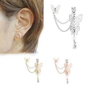 2ホールピアス 片耳用 フリンジスタッドピアス 樹脂ポスト ノンアレルギー 蝶 バタフライ Ss Jp 2 アクセサリーショップ Piena 通販 Yahoo ショッピング