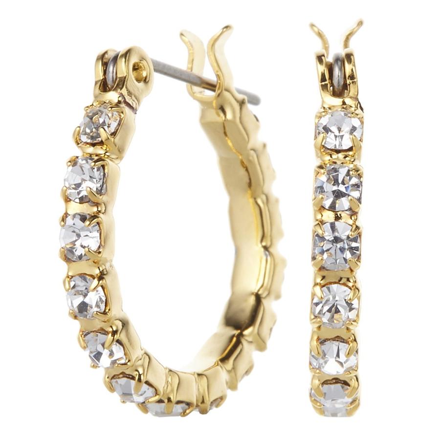 SWAROVSKI スワロ　フープピアス YGカラー チタンポスト　ゴールド SWAROVSKI｜【公式】【スワロフスキー】Dextera フープピアス