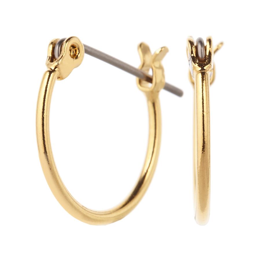 フープピアス 輪っか リング ワンタッチ 20mm チタンポスト 金属