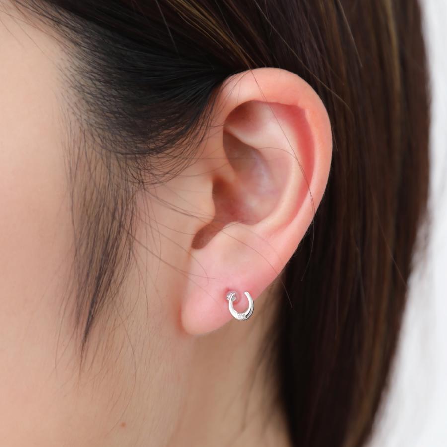 ピアス 馬蹄 ホースシュー 馬のひづめ 1粒石 小さい シンプル ピアス 馬蹄 ホースシュー 馬のひづめ 1粒石 小さい シンプル