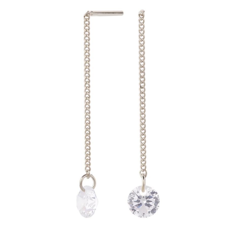 アメリカンピアス キュービックジルコニア 一粒 ショート チェーン 揺れる 金属アレルギー対応 爆買 |  | 07