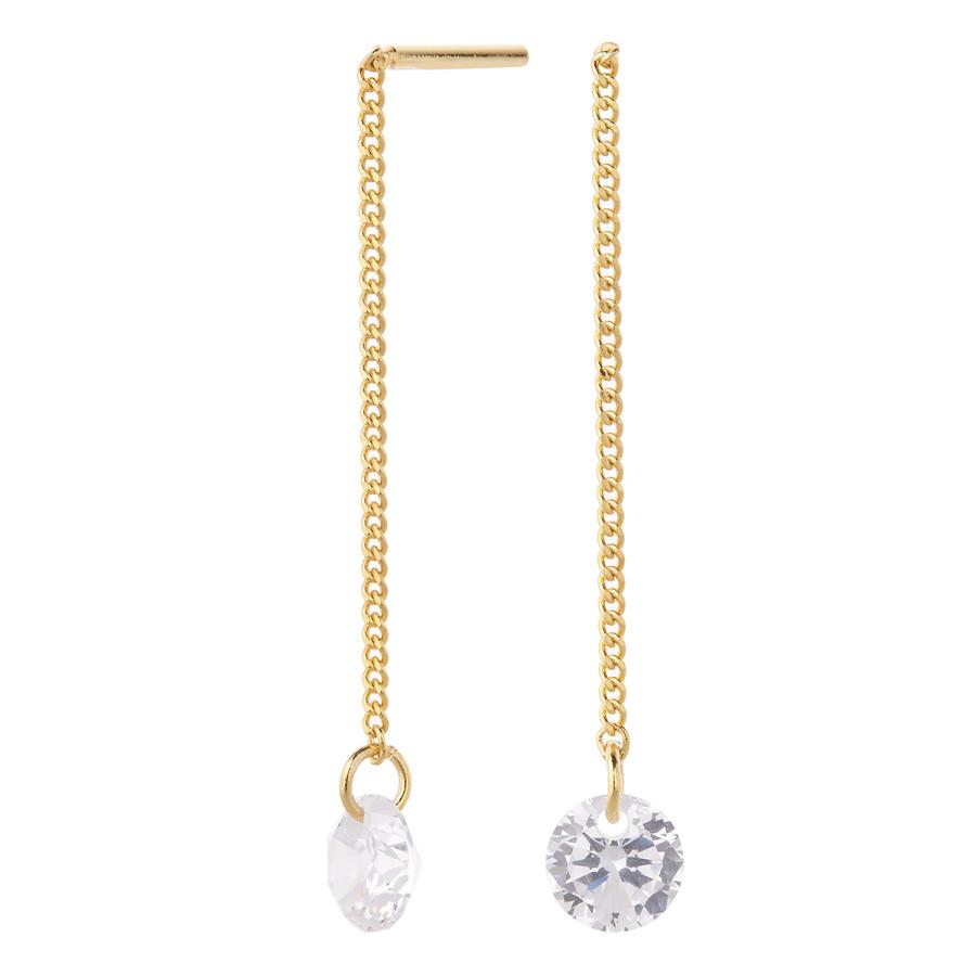 アメリカンピアス キュービックジルコニア 一粒 ショート チェーン 揺れる 金属アレルギー対応 爆買 |  | 08