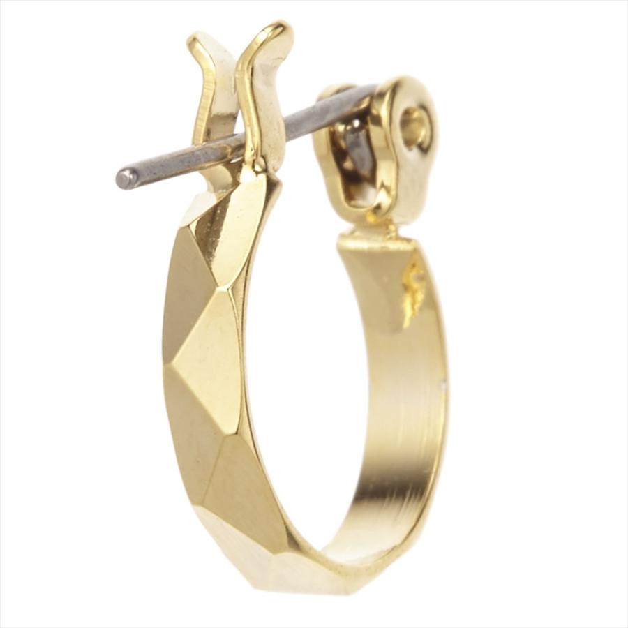 ダイヤ型にカットしたフープピアスチタン製ポストシルバー ゴールド 爆買 |  | 10